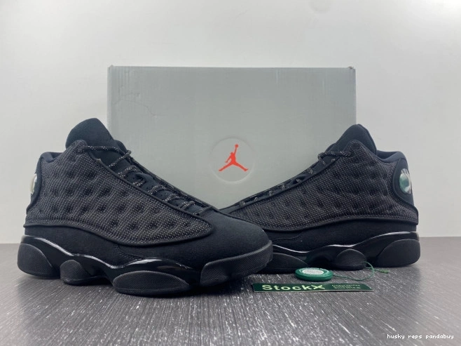 Rep Husky Air Black Retro Jordan Cat 13 414571-011 0820